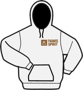 Hoodie Chocolate/White