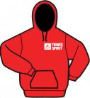 Hoodie White/Red