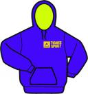 Hoodie Yellow/Purple