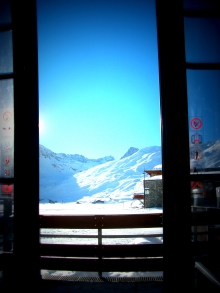 View from inside the new Aeroski 27.11.13