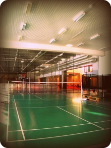 Badminton courts