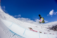 Snowboard halfpipe